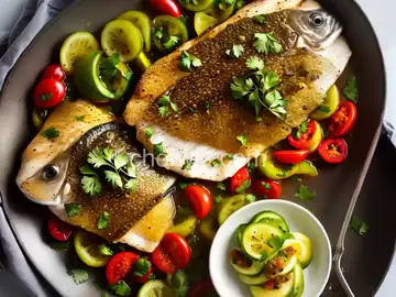 Tilapia with Green Tomato Tapenade