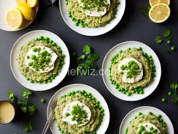 Toast with Lemony Pea Mash