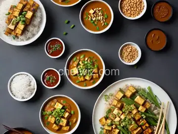 Tofu Satay with Peanut Sauce