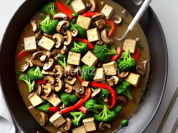 Tofu and Mushroom Stir-Fry