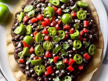 Tomatillo Black Bean Tostadas