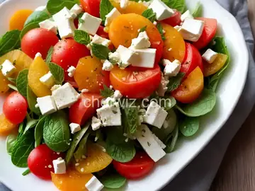Tomato, Apricot, and Feta Salad With Mint Recipe