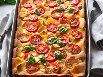Tomato-Basil Bread Pudding