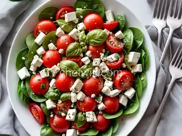 Tomato, Basil, and Feta Salad