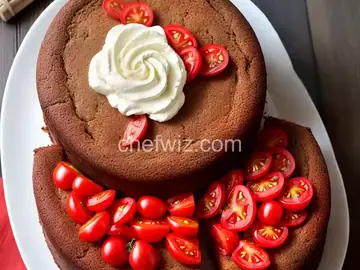 Tomato Cake with Tomato Glaze