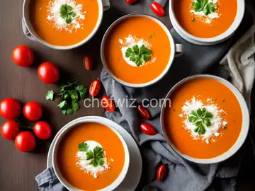 Tomato Coconut Soup - Madras Soup