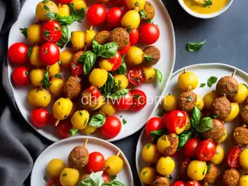 Tomato Gnocchi Kebabs