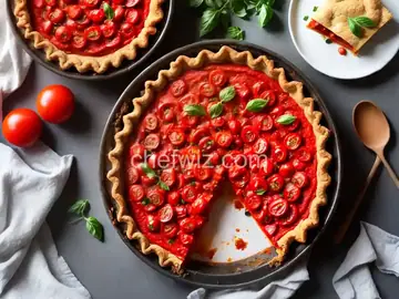 Tomato-Okra Pie