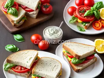 Tomato Sandwich with Basil Mayonnaise