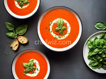 Tomato Spinach and Basil Soup