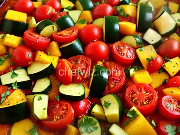 Tomato Zucchini Squash Skillet