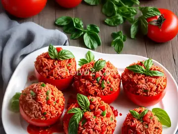 Tomatoes Stuffed with Rice