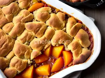 Too Easy Peach Cobbler