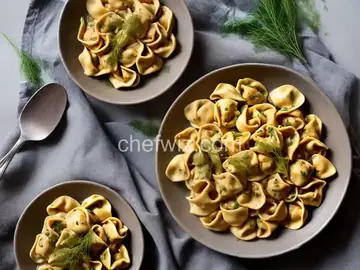 Tortellini With Garlicky Brown Butter and Dill