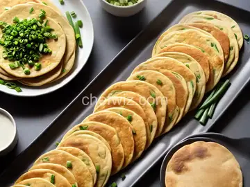 Traditional Chinese Scallion Pancakes