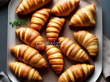 Traditional Layered French Croissants