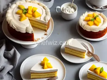 Tres Leches Cake with Mango