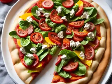 Tricolor Salad Pizzas
