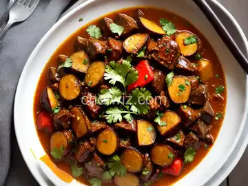 Trini Stewed Eggplant