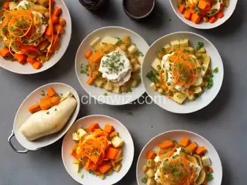 Trio of Mashed Roots (Parsnip, Turnip and Carrot)