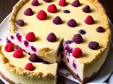 Triple Berry Cheesecake Poke Cake