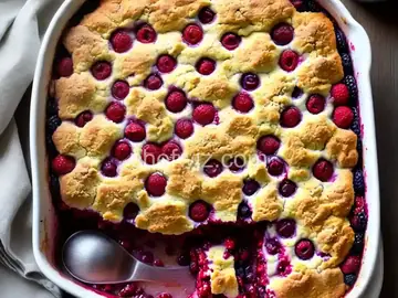 Triple Berry Cobbler