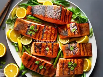 Triple Citrus Glazed Grilled Salmon