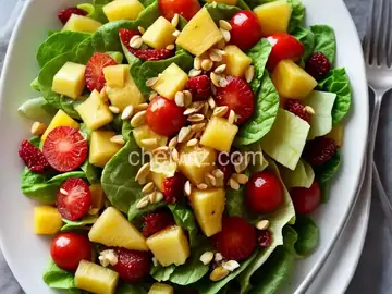 Tropical Salad with Pineapple Vinaigrette