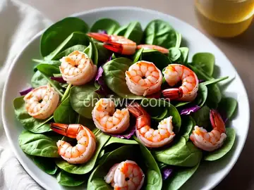 Tropical Shrimp Spinach Salad