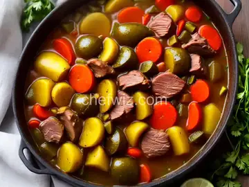 True Dominican Sancocho (Meat and Vegetable Stew)