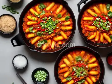 Tteokbokki: Spicy Korean Rice Cakes