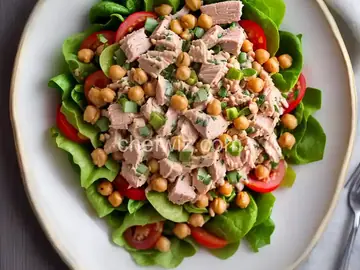 Tuna Salad With Crispy Chickpeas