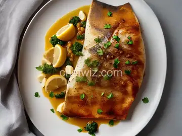 Turbot with Brown Butter and Capers
