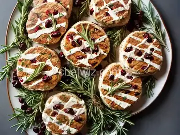 Turkey Burgers with Brie, Cranberries, and Fresh Rosemary