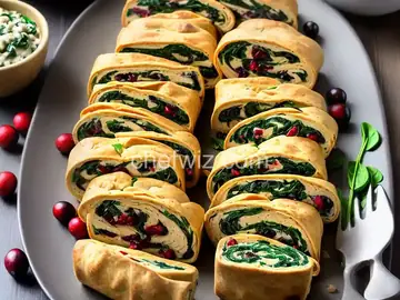 Turkey, Cranberry, and Spinach Roll-Ups
