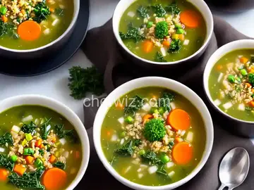 Turkey, Kale and Brown Rice Soup