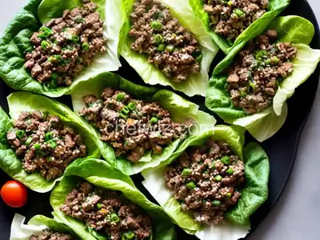 Turkey Lettuce Wraps with Shiitake Mushrooms