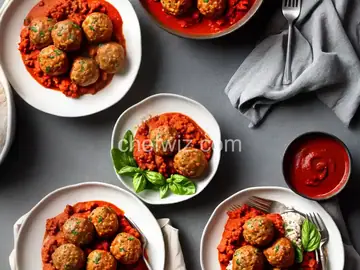 Turkey Meatballs With Romesco Sauce
