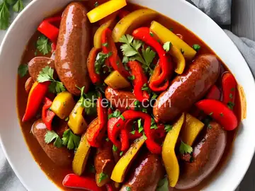Turkey Polish Sausage and Peppers