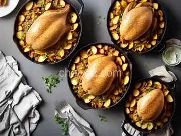 Turkey, Potato, and Onion Casserole