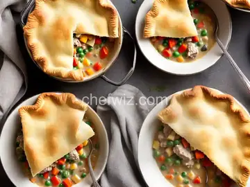 Turkey Potpie with a Biscuit Crust