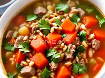 Turkey Sausage Barley Soup