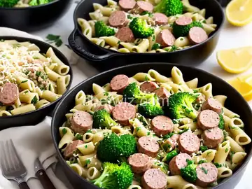 Turkey Sausage and Broccoli Pasta