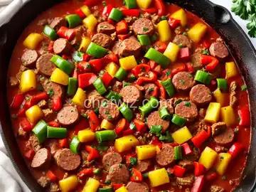 Turkey Sausage and Pepper Skillet