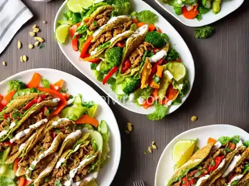 Turkey Shawarma With Crunchy Vegetables
