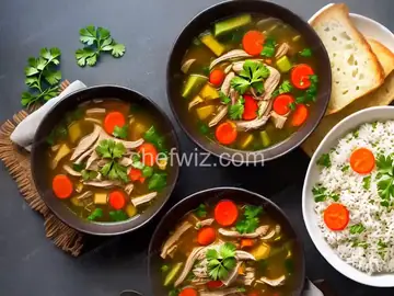 Turkey Soup with Rice