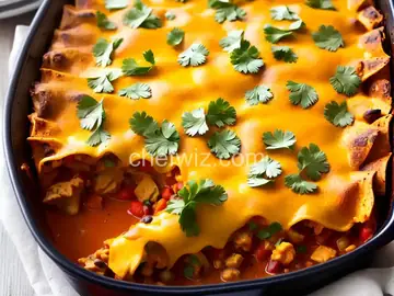 Turkey Zucchini Enchilada Casserole