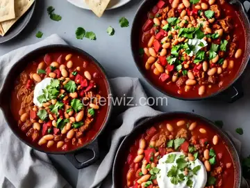 Turkey and Chorizo Chili with White Beans