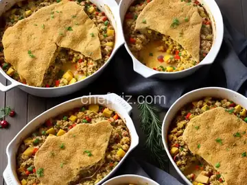 Turkey and Stuffing Casserole for Two