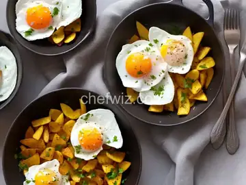 Turkish-Style Poached Eggs With Brown Butter Garlic Chips